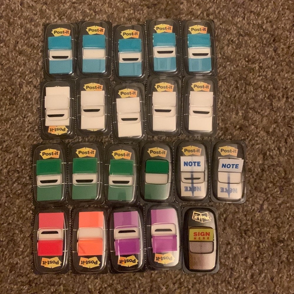 Post it tabs - huge loot 21 packets total